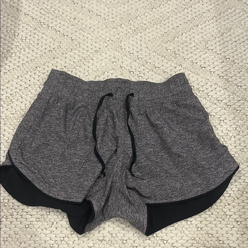 Women's Lululemon Reversible Gray & Black Athletic Shorts